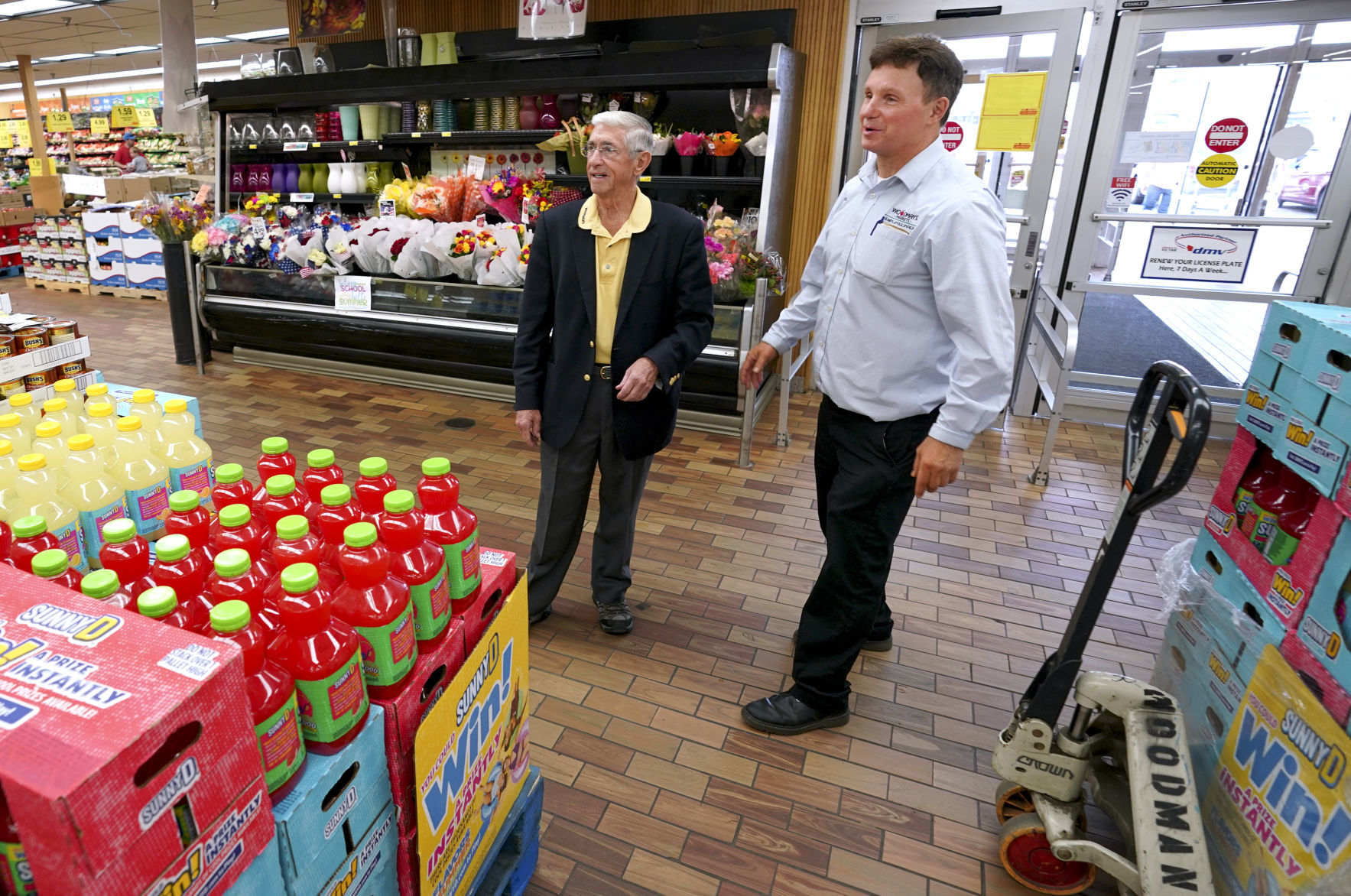 Phil Woodman in East Side store